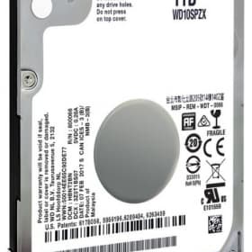 Жесткий диск для ноутбука HDD Western Digital 1TB 5400 128MB SATA Notebook Hard Disk Slim