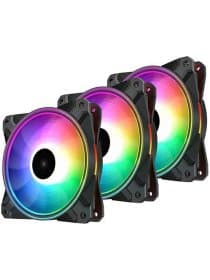 Кулер для корпуса DEEPCOOL CF120 PLUS(3IN1 SET) A-RGB LED 3x120x120x25mm Hydro Bearing 500-1800rpm
