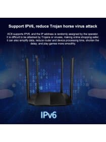 Wi-fi точка доступа и роутер Tenda AC8 AC1200 Smart Dual Band Gigabit Router 4*6dBi Antennas 300Mbps+867Mbps