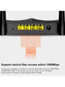 Wi-fi точка доступа и роутер Tenda AC8 AC1200 Smart Dual Band Gigabit Router 4*6dBi Antennas 300Mbps+867Mbps