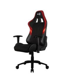 Игровое кресло AEROCOOL AERO 1 ALPHA BLACK&RED 2D Armrest 65mm wheels PVC Leather