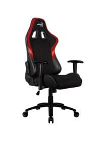 Игровое кресло AEROCOOL AERO 1 ALPHA BLACK&RED 2D Armrest 65mm wheels PVC Leather