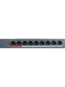 Коммутатор HUB Switch HIWATCH DS-S908P(B) 9-port 10/100Mbps 8-port PoE 60W Metal