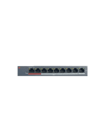 Коммутатор HUB Switch HIWATCH DS-S908P(B) 9-port 10/100Mbps 8-port PoE 60W Metal
