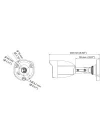 HD-TVI видеокамера HIWATCH DS-T200(B) (2.8mm) цилиндр,уличная 2MP,IR 20M