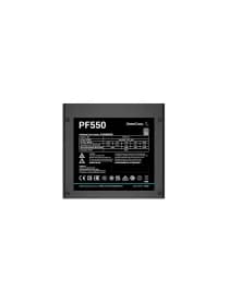 Блок питания DEEPCOOL PF550D 550W 80 PLUS certified 200-240V/ATX12V 2.3 & SSI EPS 12V Black flat