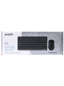 Комплект клавиатура и мышь A4TECH FSTYLER FG1112 (FG12+FGK11) MULTIMEDIA SLEEK COMFORT KEYBOARD + MOUSE COMBO SET WIRELESS BLACK