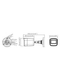 HD-TVI видеокамера HIWATCH DS-T800(B) (2.8mm) цилиндр,уличная 8MP,IR 30M