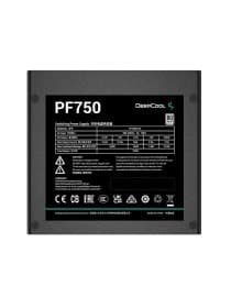 Блок питания DEEPCOOL PF750D 750W 80 PLUS certified 200-240V/ATX12V 2.3 & SSI EPS 12V Black flat