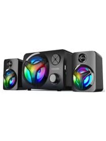 Акустическая система Microlab Subwoofer U-210 RGB 2.1 BLACK 11W (5W+3W*2)