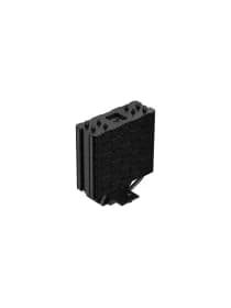 Кулер для процессора DEEPCOOL AG400 BLACK ARGB LGA115*/1700/1200/AMD 120mm PWM fan,300-1850rpm,4HP