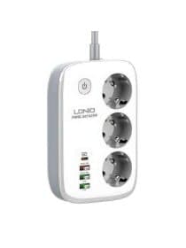 Удлинитель LDNIO (3 розетки и 4 USB) (SE3452)