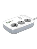 Удлинитель LDNIO (3 розетки и 4 USB) (SE3452)