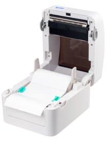 Термопринтер штрих-кодов Xprinter XP-420B 4inch direct thermal barcode printer USB+LAN, White, 152mm/s, EU plug