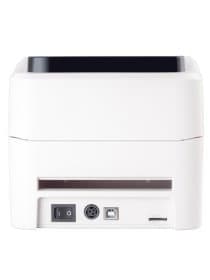Термопринтер штрих-кодов Xprinter XP-420B 4inch direct thermal barcode printer USB+LAN, White, 152mm/s, EU plug