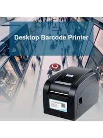 Термопринтер штрих-кодов и чеков Xprinter XP-350B 3inch direct thermal barcode&Receipt printer USB+SERIAL,Black,152mm/s,EU plug