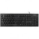 Клавиатура A4TECH KR-85 COMFORT USB ROUND EDGE KEYBOARD BLACK US+RUSSIAN