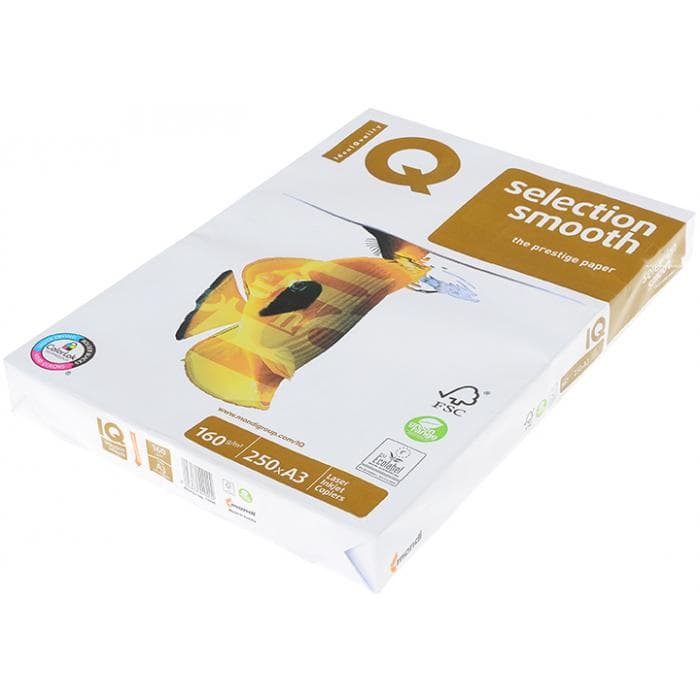 Офисная бумага IQ smooth selection A3 160 гр/м2 пачка 250 листов