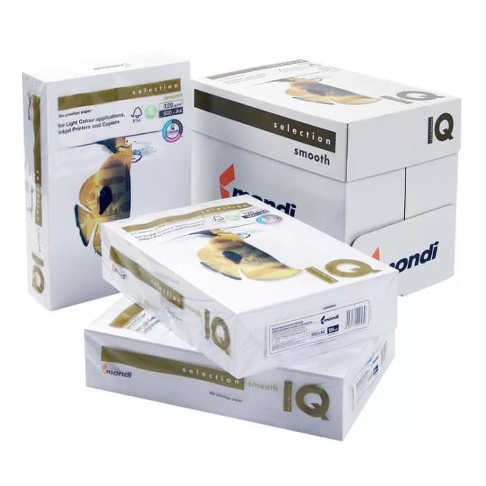 Офисная бумага IQ smooth selection А4 120 гр/м2 пачка 500 листов