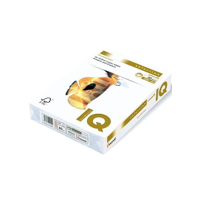Офисная бумага IQ smooth selection А4 120 гр/м2 пачка 500 листов