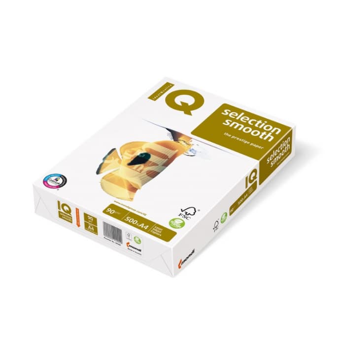 Офисная бумага IQ smooth selection A4 90 гр/м2 пачка 500 листов