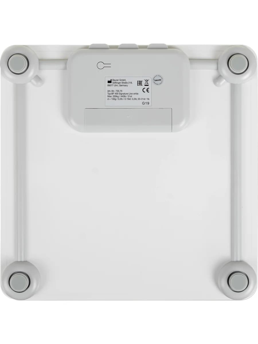 Диагностические весы стеклянные Beurer BF 400 White