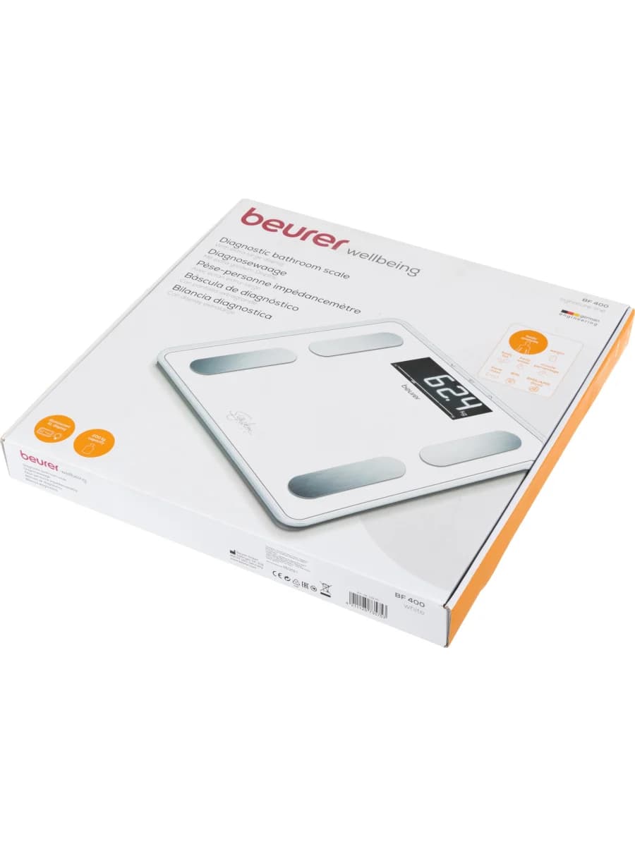 Диагностические весы стеклянные Beurer BF 400 White