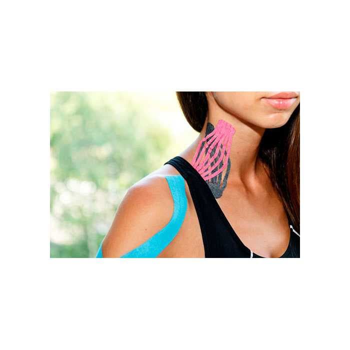 Кинезиотейп (5*500см) цвет голубой