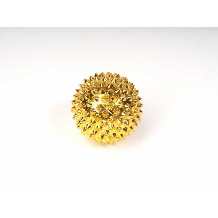 Аппликатор акупунктурный в виде шара (с магнитом и шипами) Золото (F 0116)