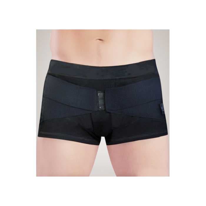 Бандаж грыжевой паховый цвет черный Полнота 1 КОМФ-ОРТ (К-450)