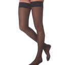 Чулки антиварикозные (1 класс компрессии), 18-22 мм рт.ст. цвет: чёрный (211)