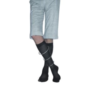 Гольфы антиварикозные мужские (2 класс компрессии), 23-32 мм рт.ст. цвет: чёрный (322)