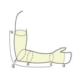 Изделие медицинское компрессионное "ERGOFORMA": рукав (длинный, до запястья с ремнем и наплечником, с хлопком), 23-32 мм рт.ст. (402)