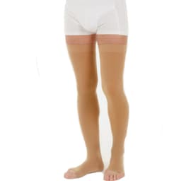 Чулки компрессионные унисекс 18-21 мм рт.ст МСМФ (1кл.компр.) откр.носок, шир.рез,цвет: черный (EU 216)