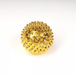 Аппликатор акупунктурный в виде шара (с магнитом и шипами) Золото (F 0116)