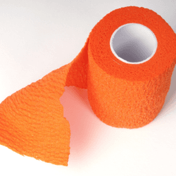 Лента когезивная оранжевая_№16 (7,5 см*4,5 м) (4003)