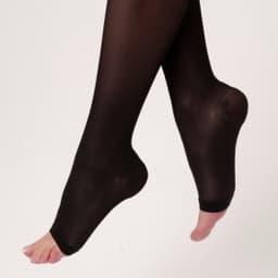 Чулки компрессионные унисекс 23-32 мм рт.ст МСМФ (2кл.компр.) откр.носок, шир.рез, цвет : черный (EU 226)