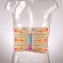 Корсет поясничный с усиленными пластинами (4 усиленные пластины, ширина изделия - 24см) FOSTA (F 5210)