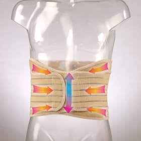 Корсет поясничный с усиленными пластинами (4 усиленные пластины, ширина изделия - 24см) FOSTA (F 5210)