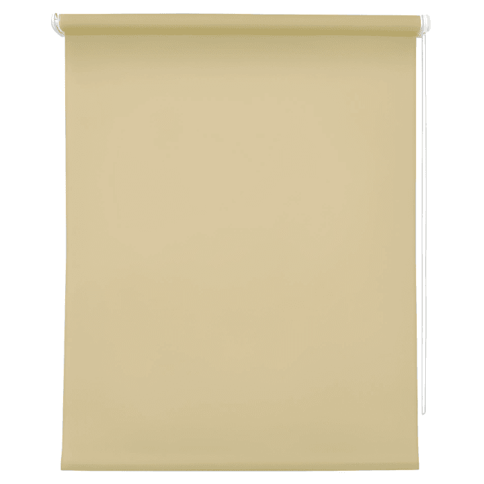 Рулонная штора Эрмитаж, ткань Лен, цвет лимонный(L2108), 140х160