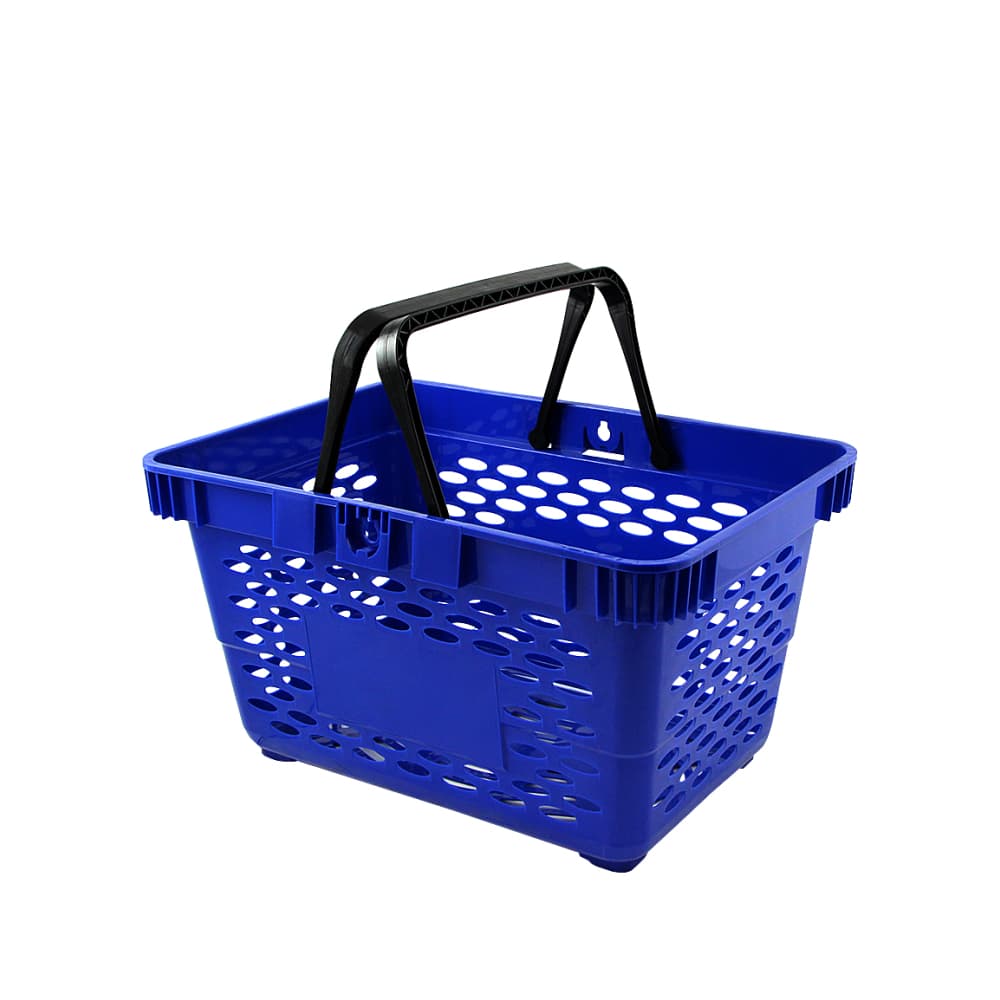 Корзина пластиковая c двумя ручками усиленная 20 литров (Синий RAL 5002, 112002-5002)