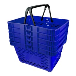 Корзина пластиковая c двумя ручками усиленная 20 литров (Синий RAL 5002, 112002-5002)