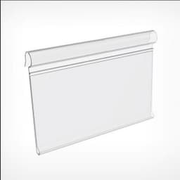 Ценникодержатель на сетчатые полки (без вырубки) DRA-M39 (500, Прозрачный, 111630-00-0500)