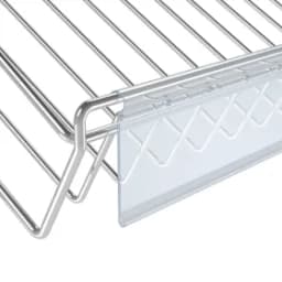 Ценникодержатель на сетчатые полки (без вырубки) DRA-M39 (500, Прозрачный, 111630-00-0500)