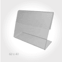 Ценникодержатель настольный вертикальный L-образный PVC-LEAF-V (40*60, 107383-14)