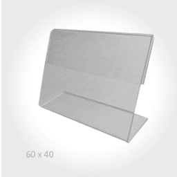 Ценникодержатель настольный вертикальный L-образный PVC-LEAF-V (40*60, 107383-14)