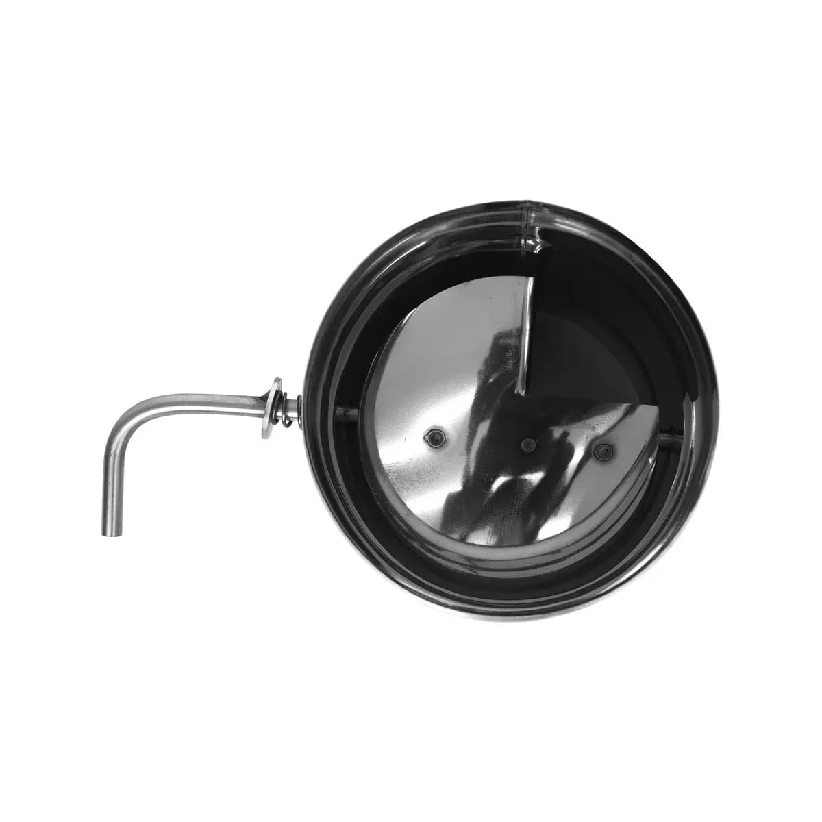 Шибер нержавеющий поворотный (AISI 430/0,8мм) д.120