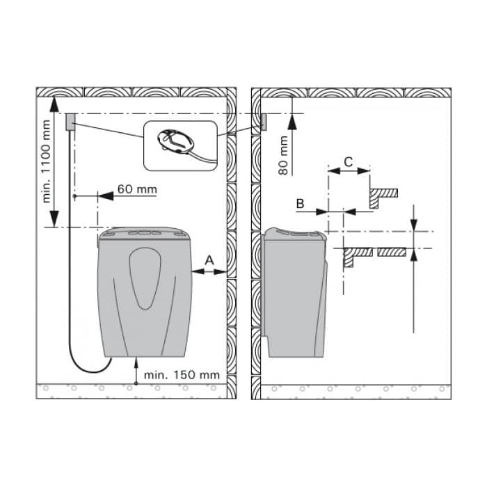 Электрическая банная печь Harvia Moderna V45E-1 Titanium