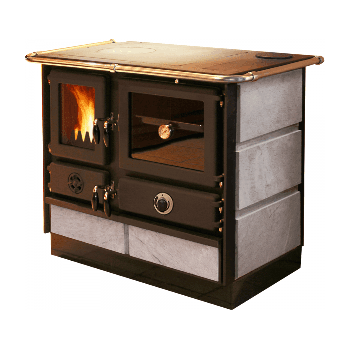 Плита MBS THERMO MAGNUM PLUS 4D D S (с водяным контуром, с камнем, правая)