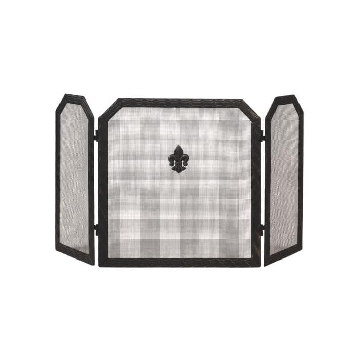 Экран каминный C03850AGK (античная латунь/черный)